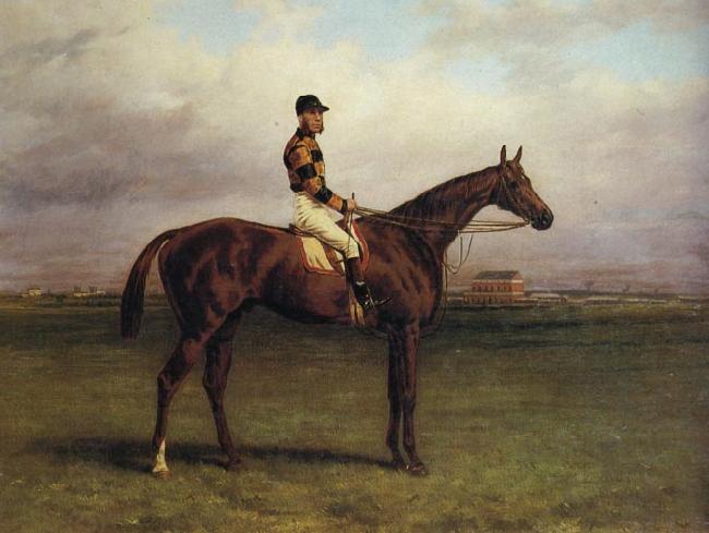 Harry Hall Mr.R.N.Blatt's 'Thorn' With Busby Up on york Bacecourse China oil painting art